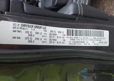 2014 Jeep Grand Cherokee Limited из США, поврежденный, VIN 1C4RJFBG6EC566963